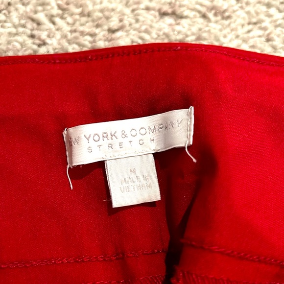 NEW YORK AND COMPANY-size medium pull-up ankle/crop pants set of 4 - Picture 7 of 8